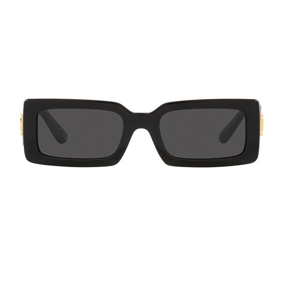 NEW DOLCE&GABBANA SQUARE SUNGLASSES DG4416 501/87 BLACK EYEWEAR - Picture 2 of 3